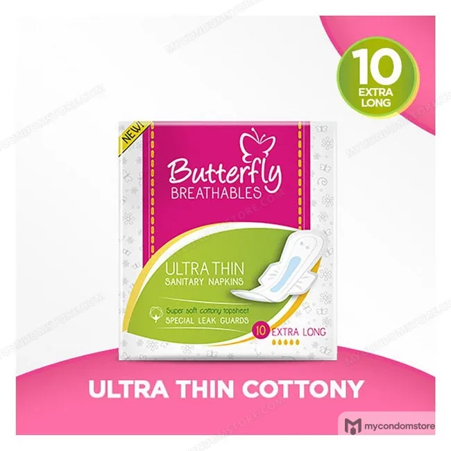 Butterfly Breathables Ultra Thin Pads – Extra Large 10Pcs
