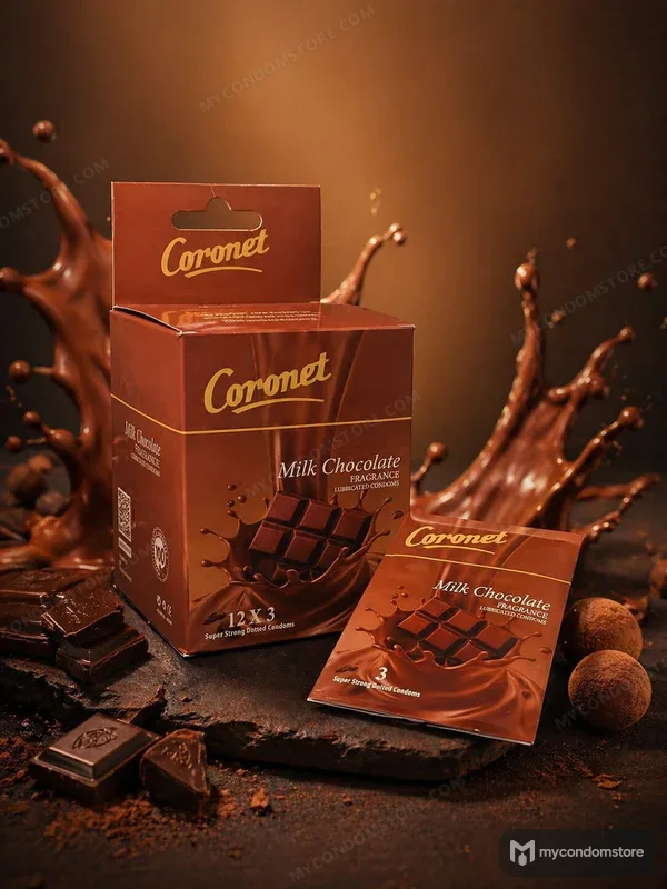 Coronet Milk Chocolate Flavoured Condoms pcs 36 Pack