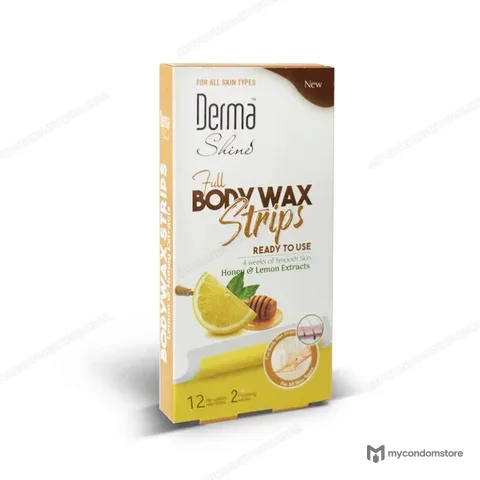Derma Shine Lemon & Honey Wax Strips Full Body