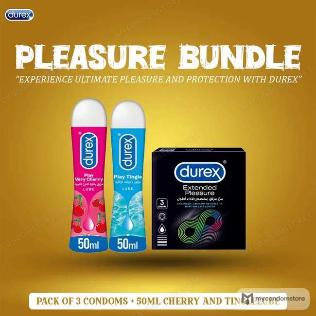 Durex Deal Pack Extended Pleasure Timing Condoms & Lube