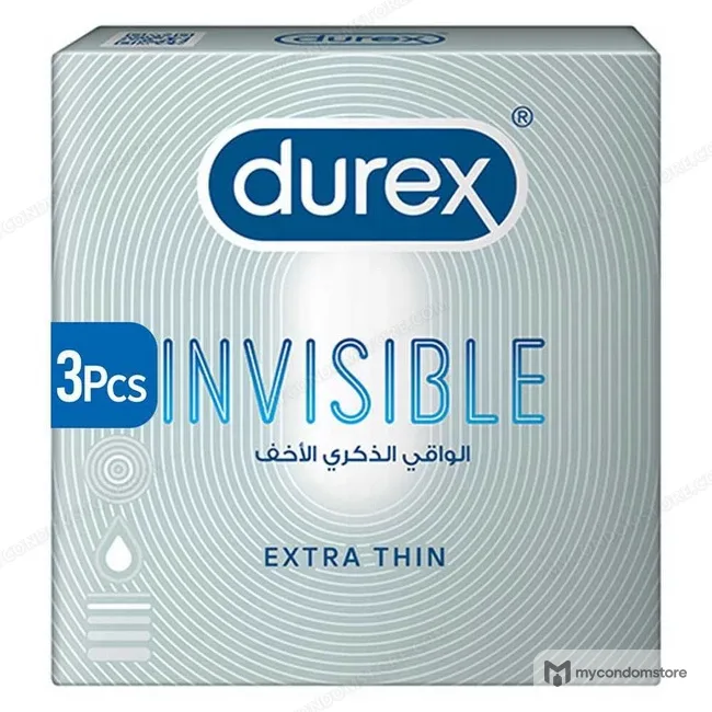 Durex Invisible Extra Thin & Sensitive Condoms (3-Pack) - Durex ultra thin condoms