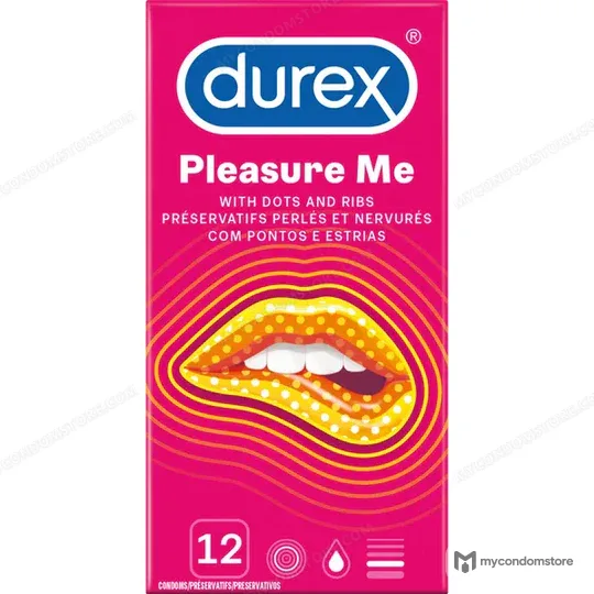 Durex Pleasure Me Ribbed & Dotted Condoms – Pack of 12