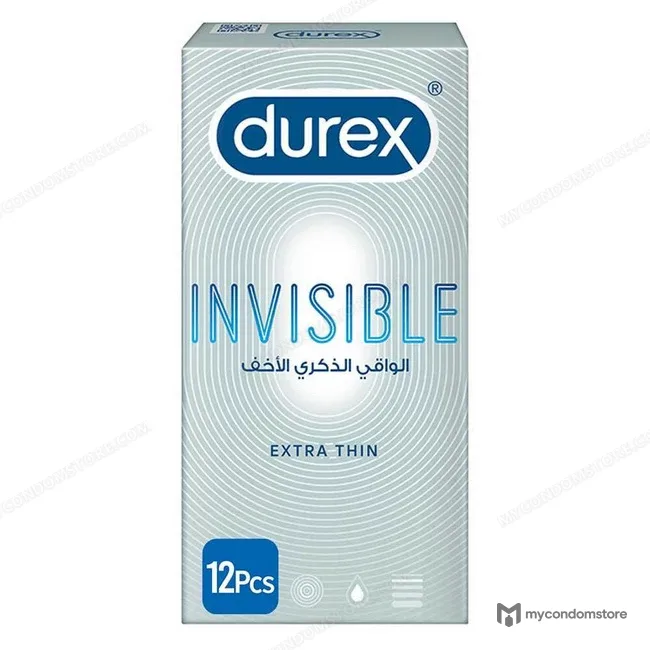 Invisible Extra Thin & Sensitive Durex Condoms (12-Pack) - Durex ultra thin condoms