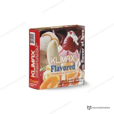 Klimax Tutti Frutti Flavoured Condoms — Pack of 2