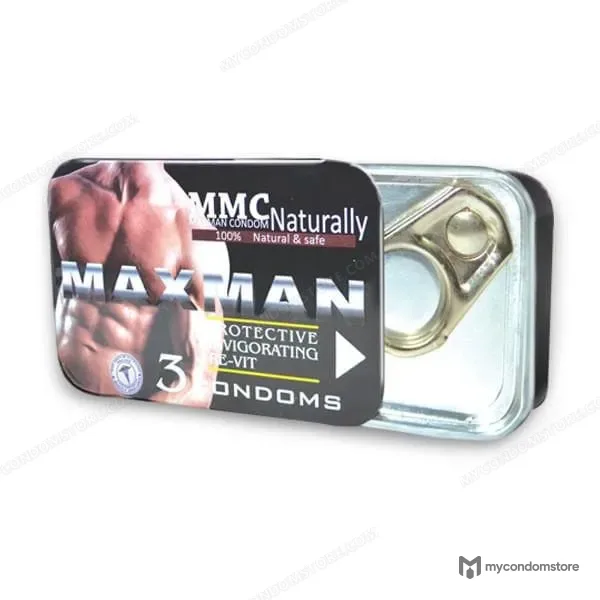Maxman Long Time Delay Condoms 3 Pcs Pack - Maxman delay & timing condoms