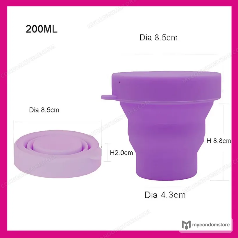 Menstrual Cup with Foldable Steriliser — Medium - photo 2