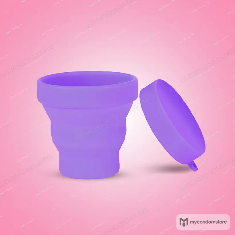 Menstrual Cup with Foldable Steriliser — Medium - photo 4