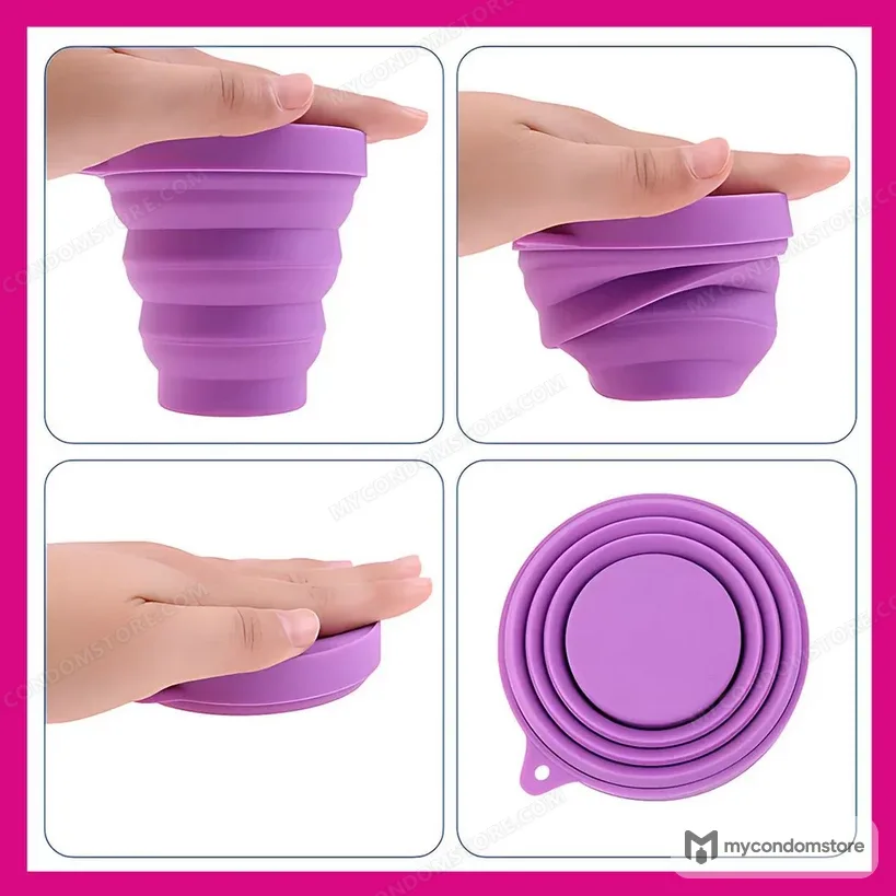 Menstrual Cup with Foldable Steriliser — Medium - photo 5