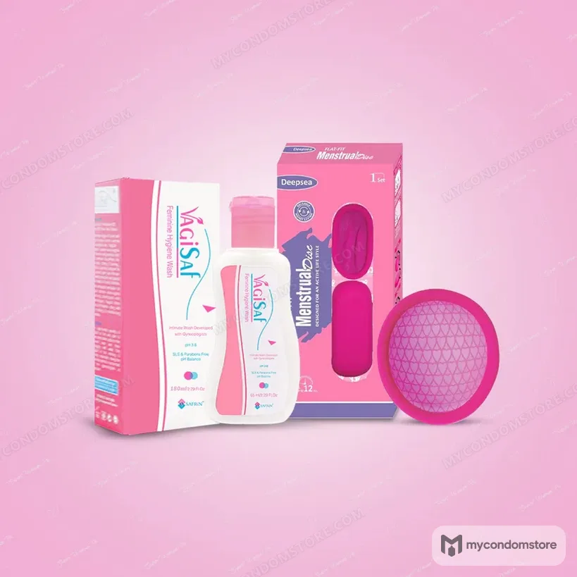 Menstrual Disc & Female Wash Combo