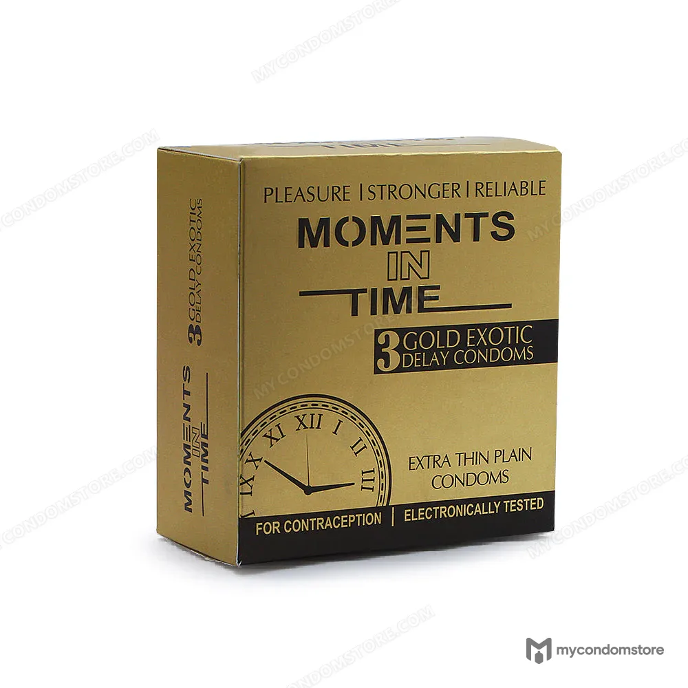 Moment Gold Delay Condoms 3 Pcs Pack