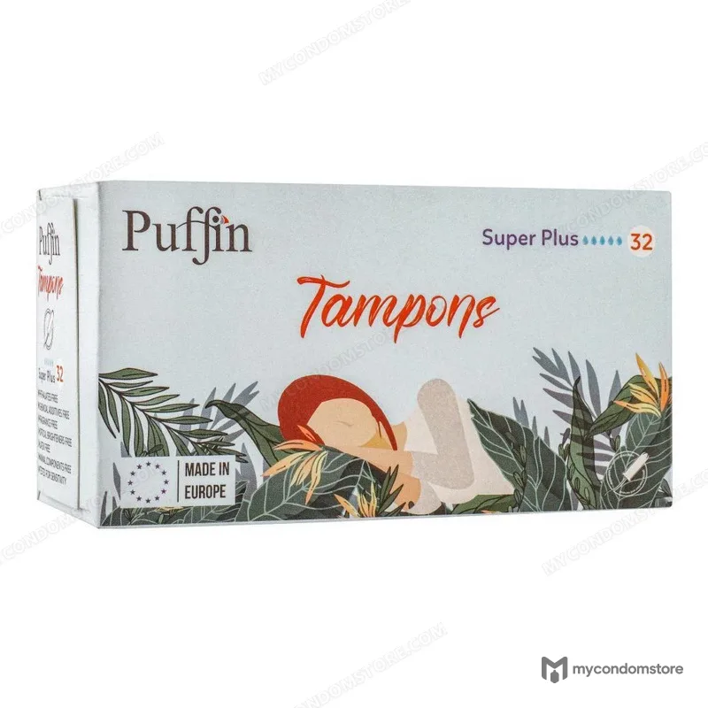 Puffin Tampons Super Plus – Max Comfort & Protection — 16 Pcs - Puffin tampons - photo 2