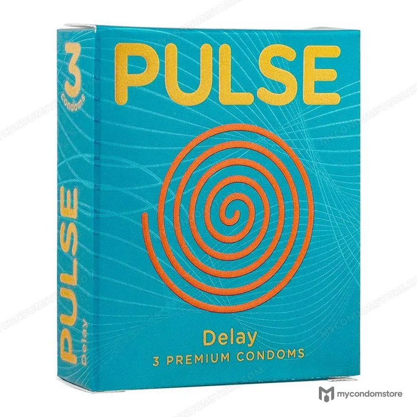 Pulse Delay Premium Condoms – 3’s Pack