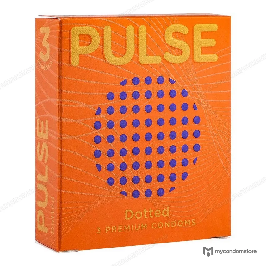 Pulse Dotted Premium Condoms – 3’s Pack