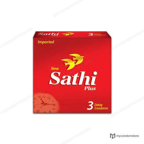 Sathi Plus Delay Condoms — Pack of 5