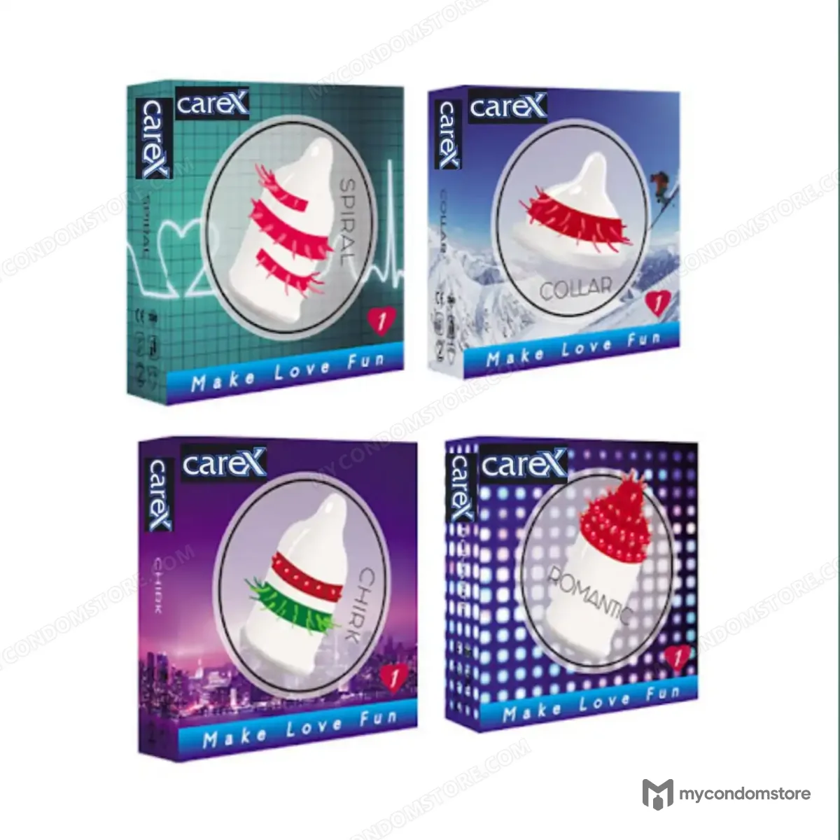 Spike Condoms Pack of 4