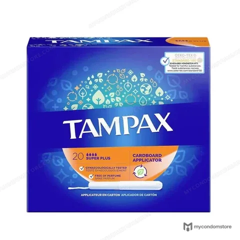 Tampax Cardboard Super Plus Tampons – 20 Count