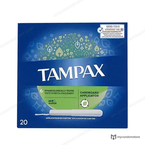 Tampax Cardboard Super Tampons (20 Pack)