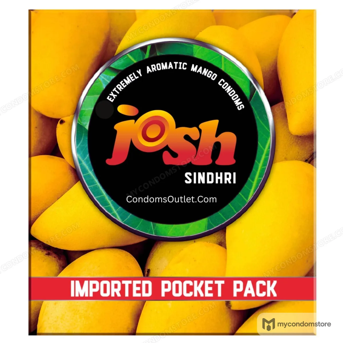 Josh Mango Flavored Condoms (3 Pack) – Tropical Fruity Pleasure