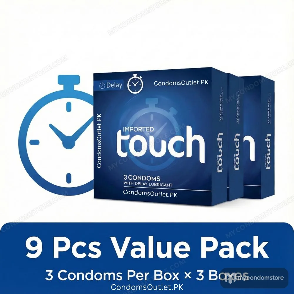 Touch Delay Condoms (Pack of 9) – Timing Bundle – Climax Control