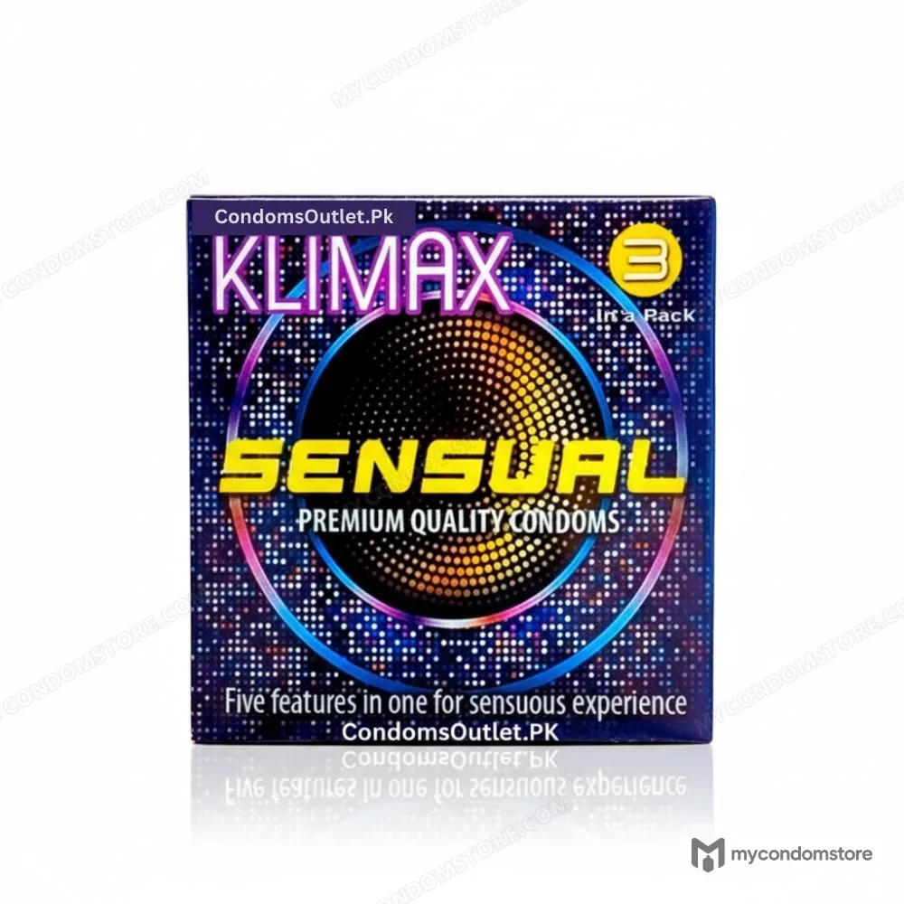 Klimax Sensual Condoms - 3 Pack - 5-in-1 Ribbed & Studded Texture