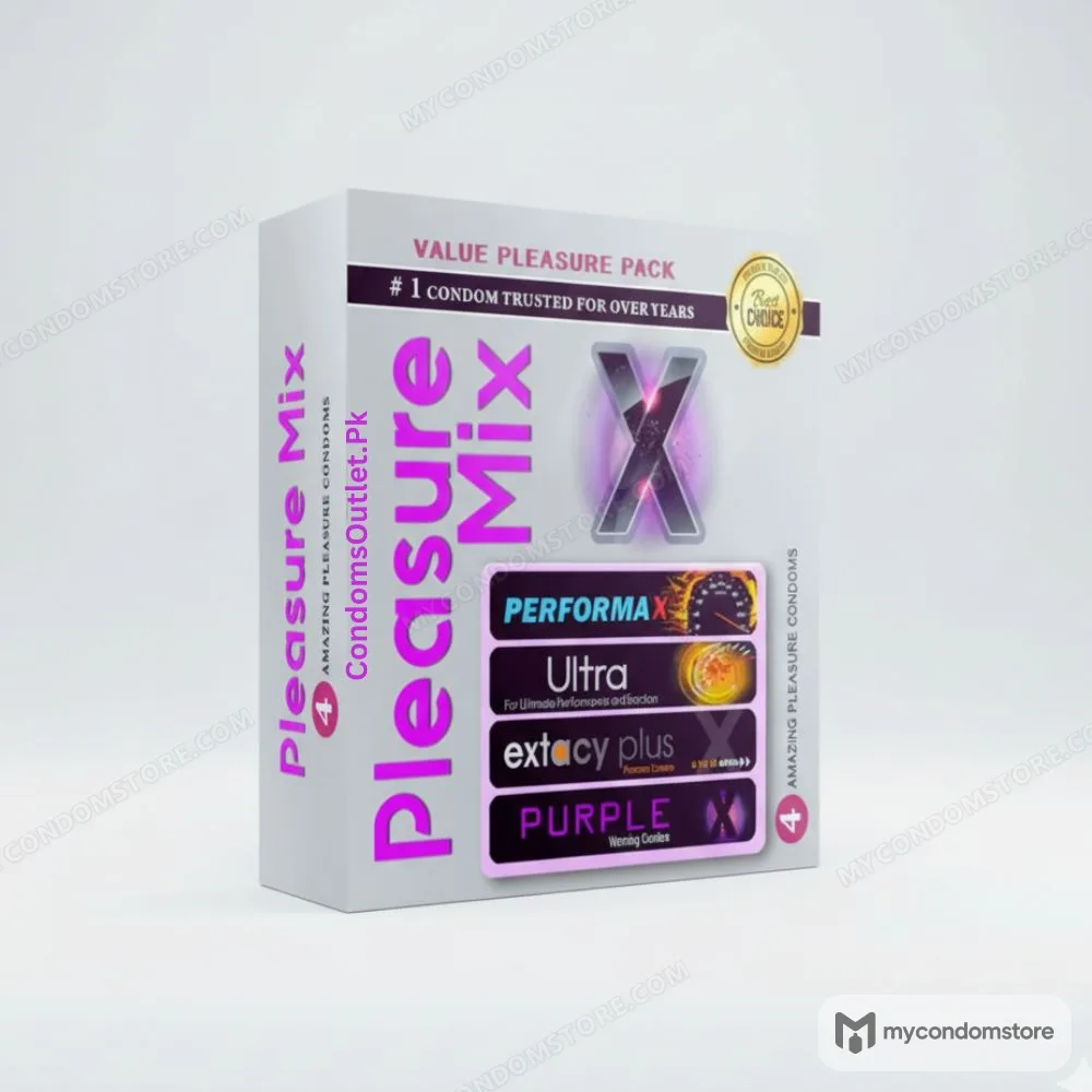 Klimax Pleasure Mix Condoms (4 Pack) – 4-in-1 Variety Sampler