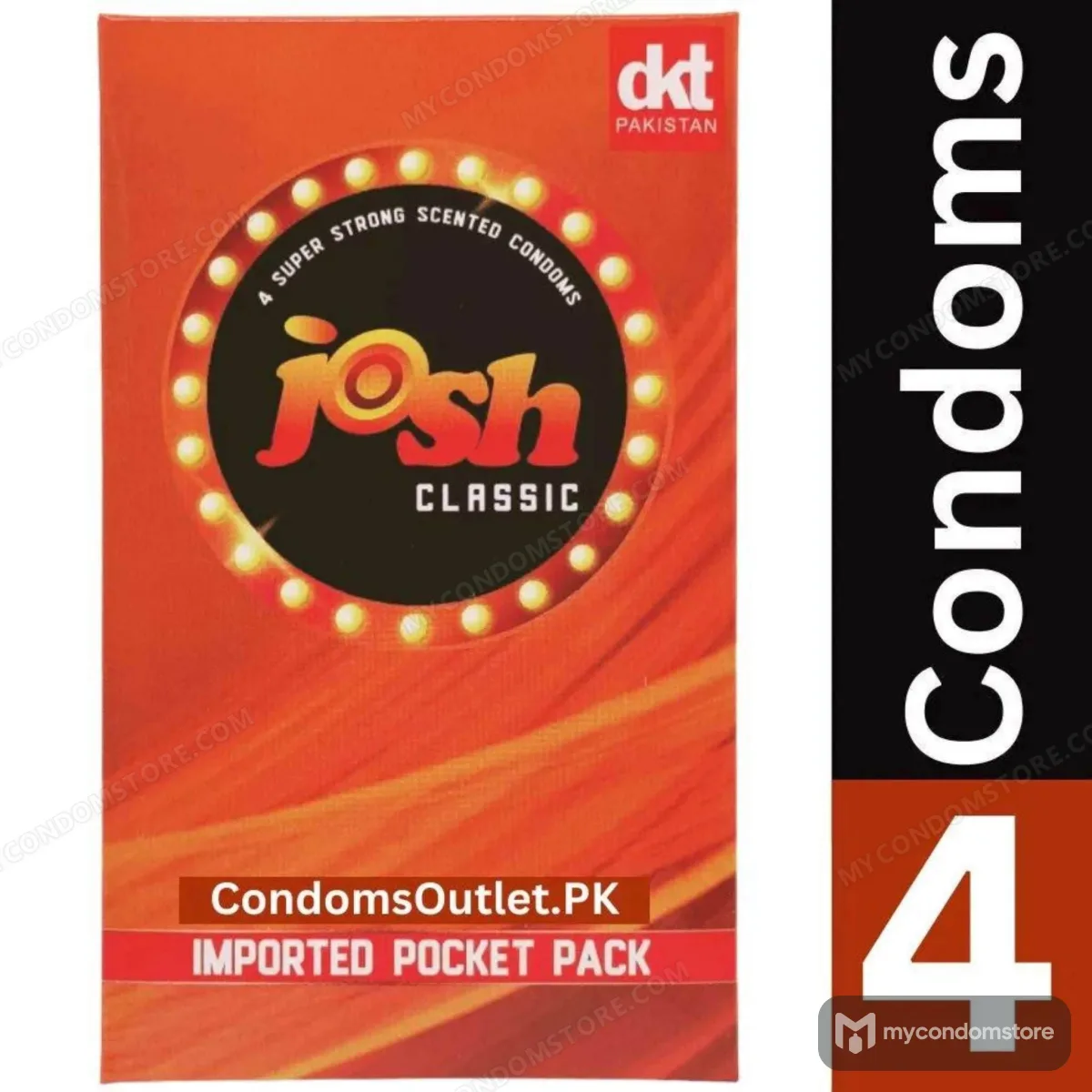 Josh Classic Condoms (4 Pack) – Natural & Reliable Protection