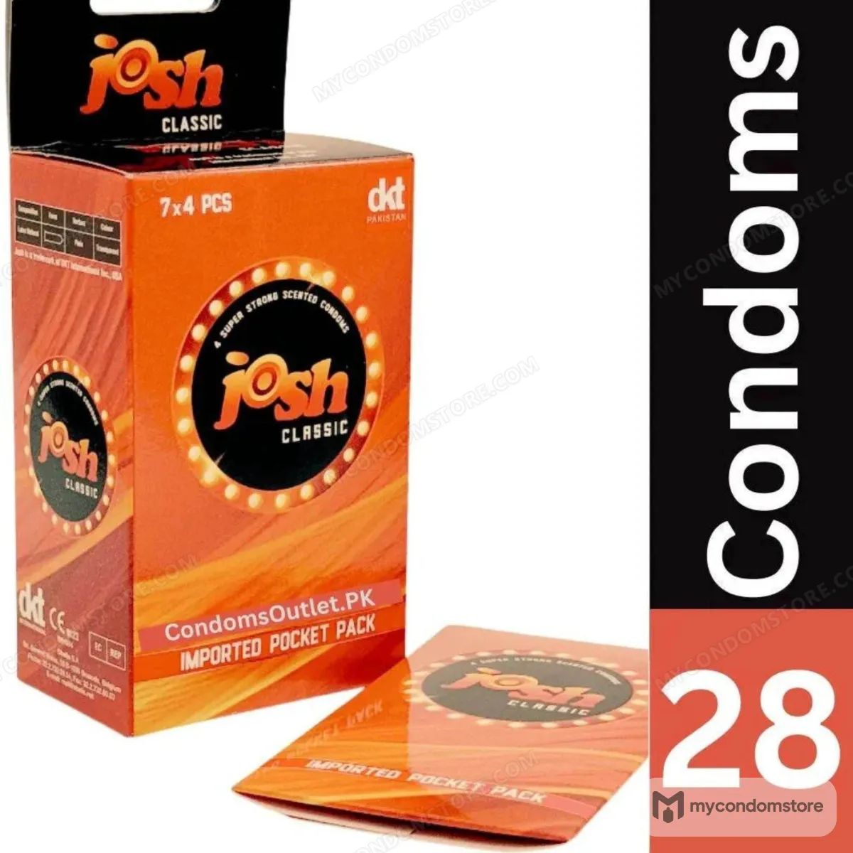Josh Classic Condoms (28 Pack) – Bulk Saver Natural Fit