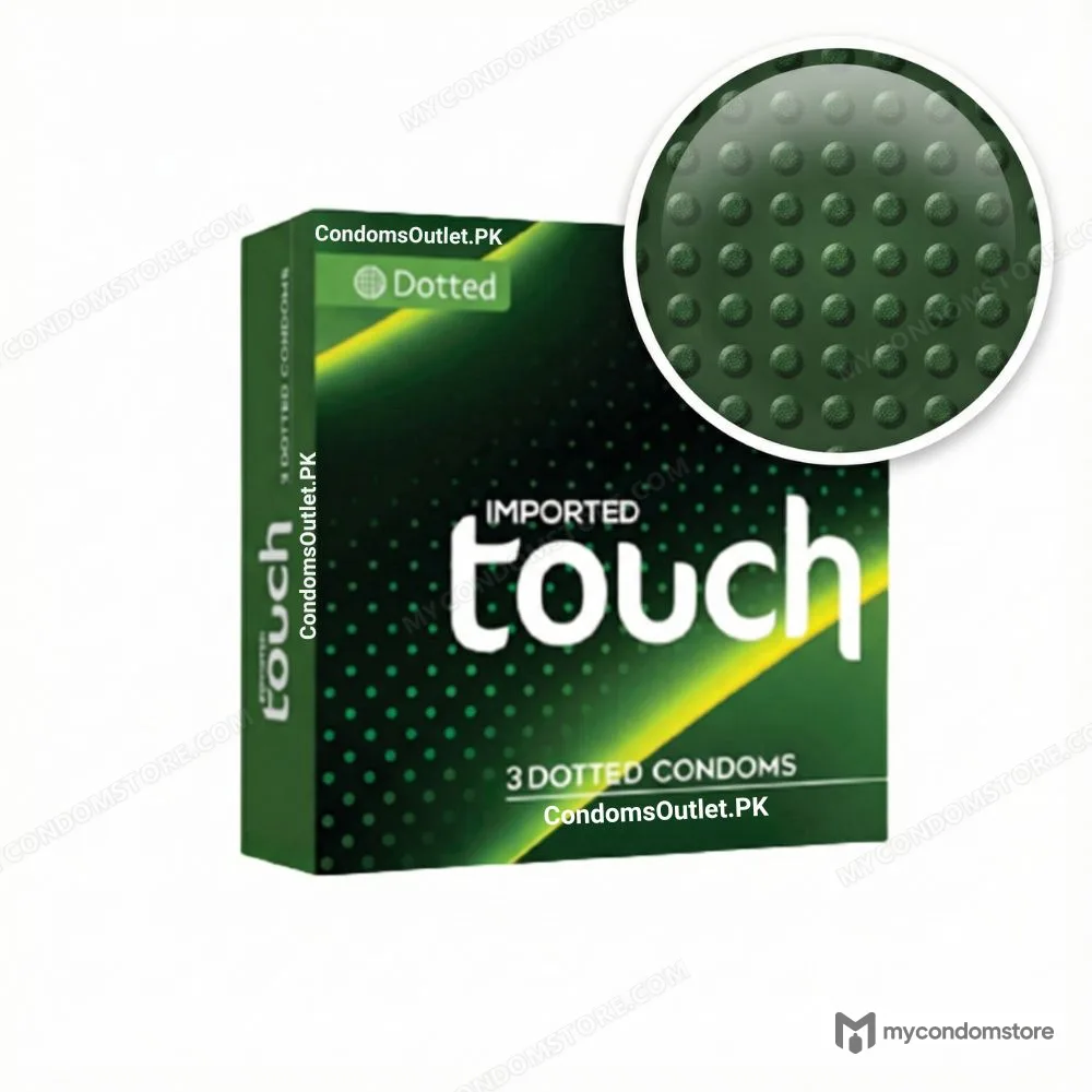 Touch Dotted Condoms (3 Pack) – Hundreds of Raised Dots