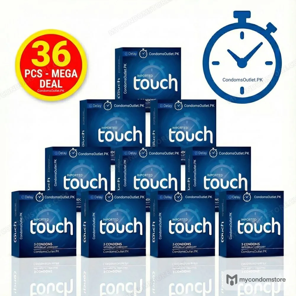 Touch Delay Condoms (36 Pack) – Super Bachat Bundle – Climax Control