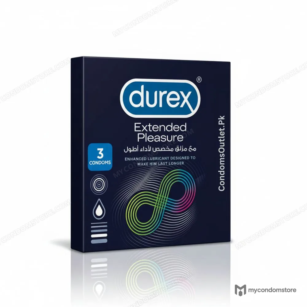 Durex Extended Pleasure Condoms (3 Pack) – Performa™ Delay Lube