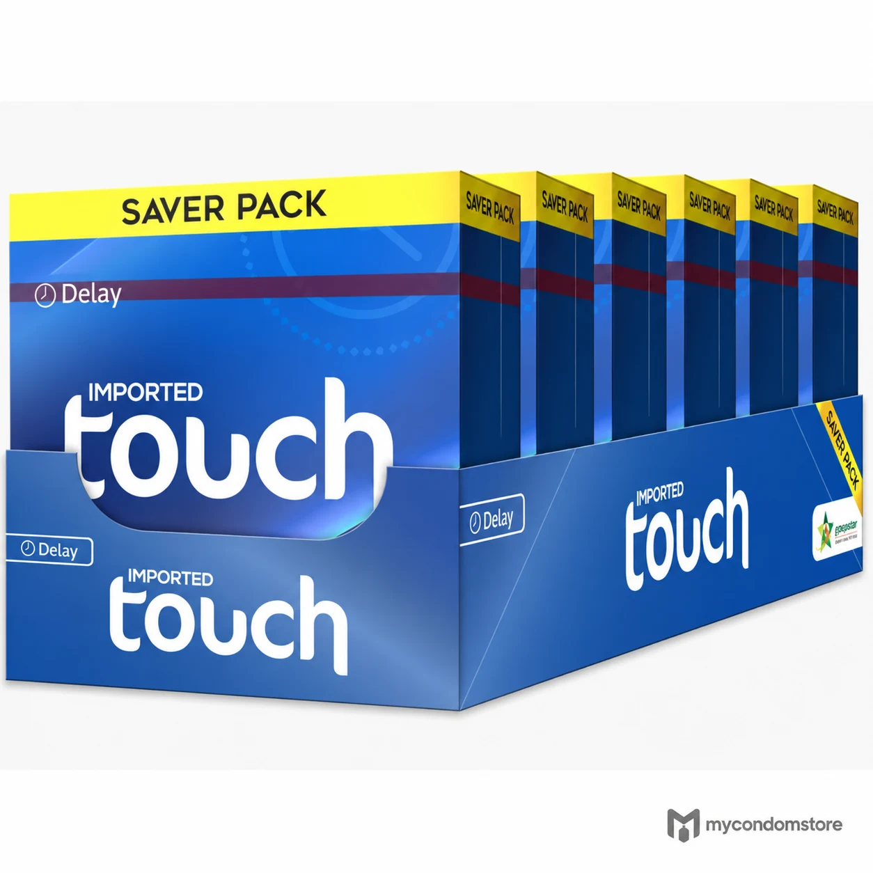 Touch Delay Condoms 30 Pack – Saver Dispenser – Mega Timing Bundle