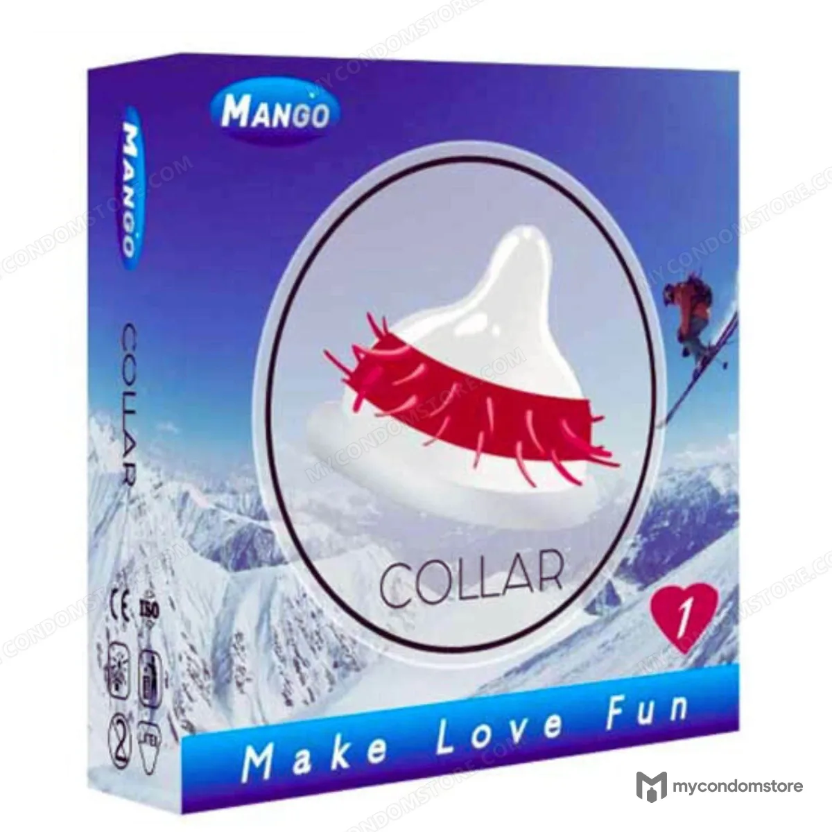 Mango Collar Spike Condom (Single) – Focused Base Stimulation