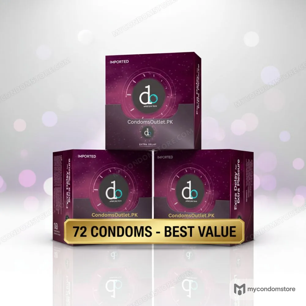 DO Extra Delay Condoms (72 Pack) – Jumbo Wholesale Bundle – Max Timing