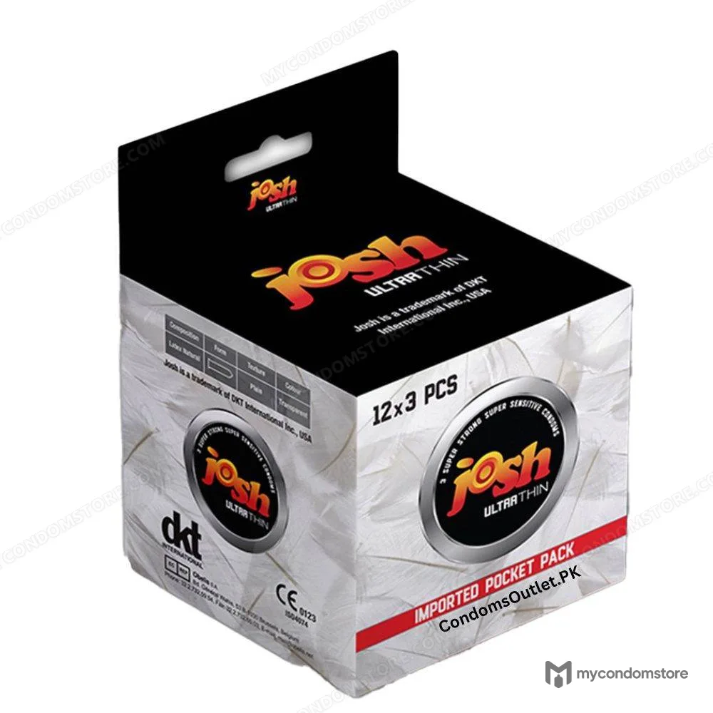 Josh Ultra Thin Condoms (36 Pack) – Natural Feel & Sensitivity