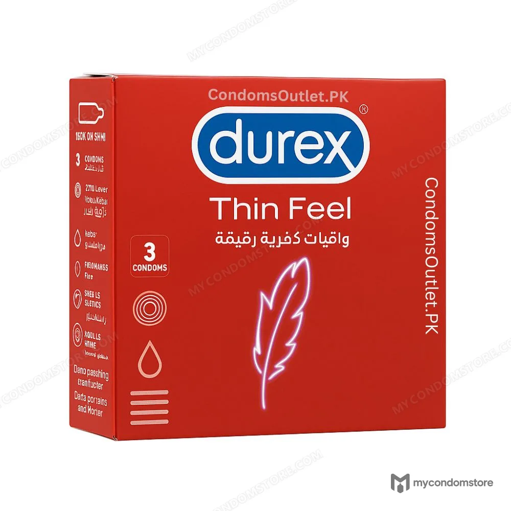 Durex Thin Feel Condoms (3 Pack) – Natural Skin-to-Skin Feel