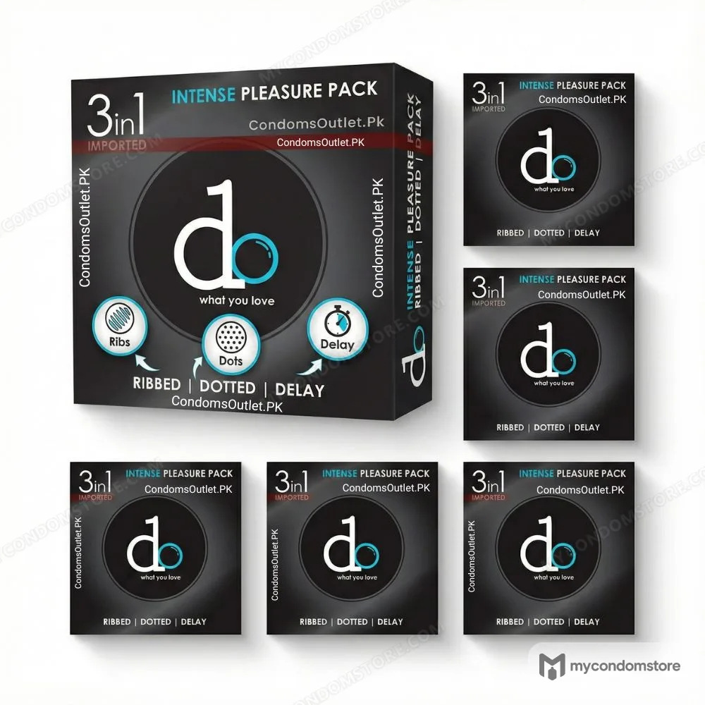 Do 3-in-1 Condoms (18 Pack) – Triple Action Mega Saver