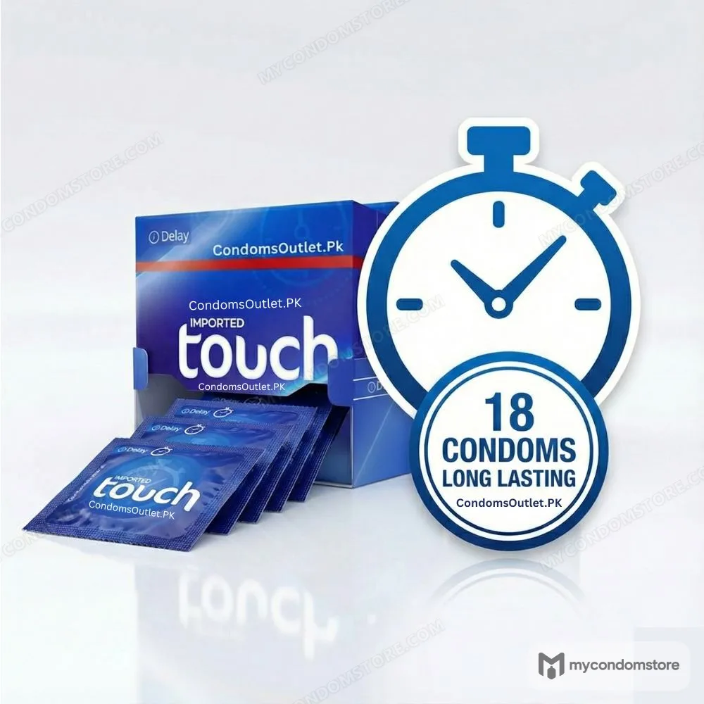 Touch Delay Condoms (18 Pack) – Extended Timing Mega Saver