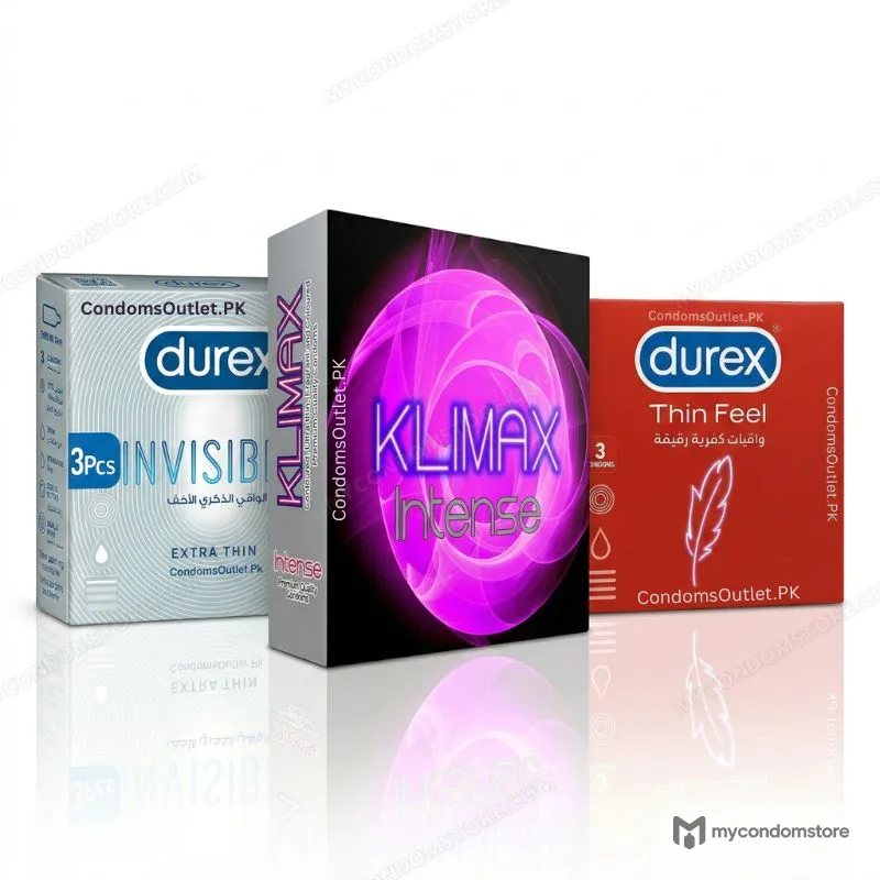 Best Ultra Thin Condoms Bundle – Durex Invisible, Feel Thin & Klimax Intense