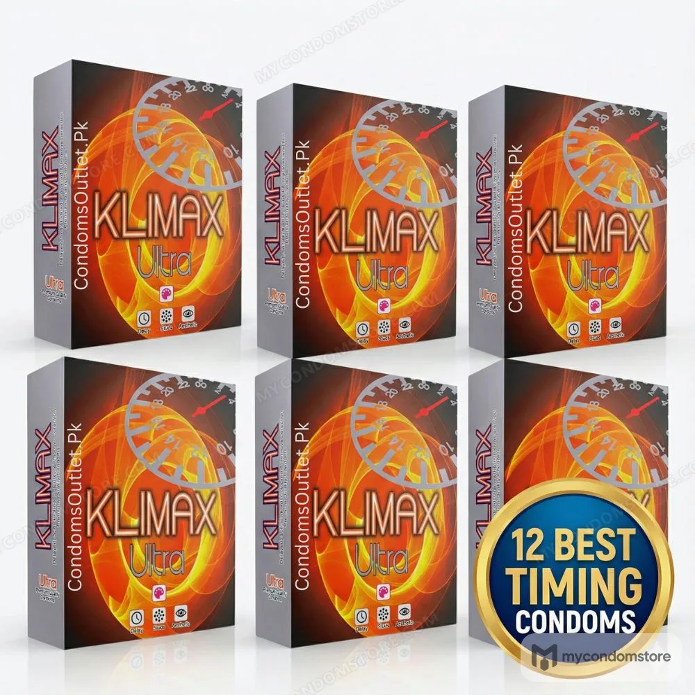 Klimax Ultra Condoms 12 Pack – Delay, Studded & Coloured