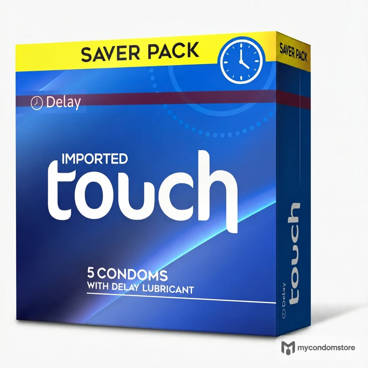 Touch Delay Condoms 5 Pack – Saver Pack – Climax Control