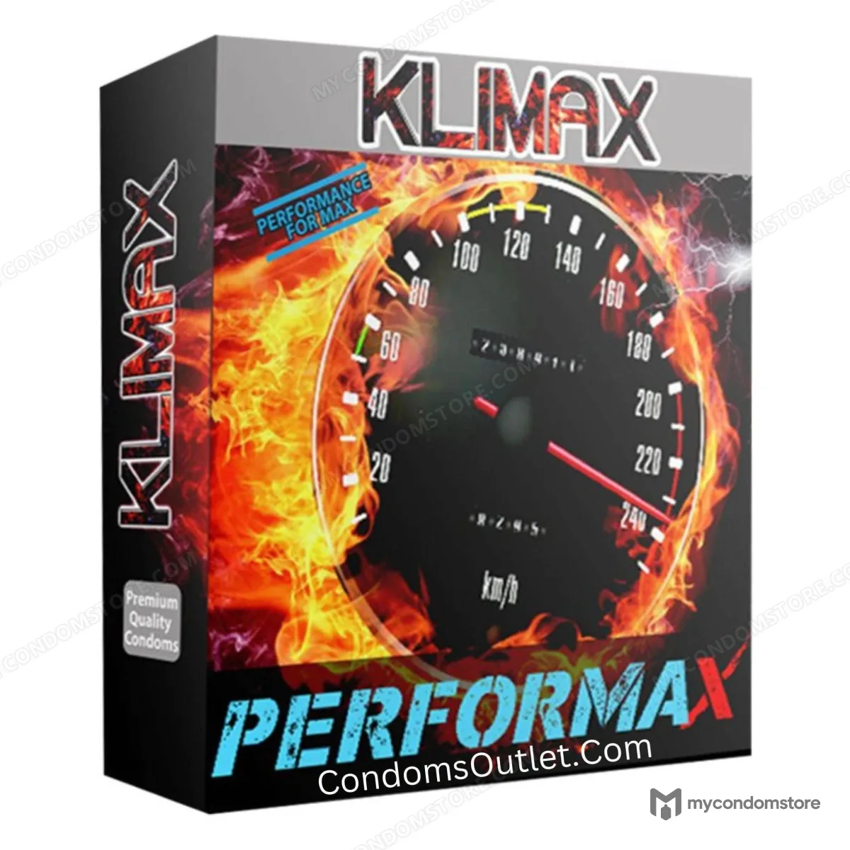 Klimax Performax Condoms (2 Pack) – Extra Long Delay & Studded - Klimax dotted & studded condoms