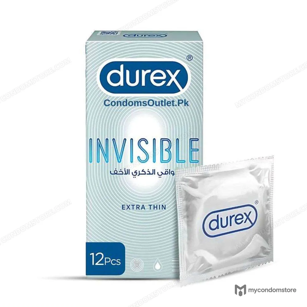 Durex Invisible Condoms (12 Pack) – Ultra Thin & Sensitive - Durex ultra thin condoms