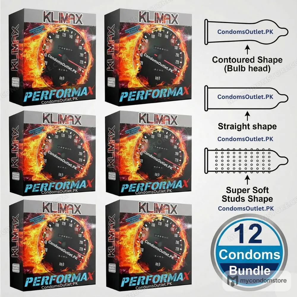 Klimax Performax Condoms (12 Pack) – Extra Delay & Contoured Fit