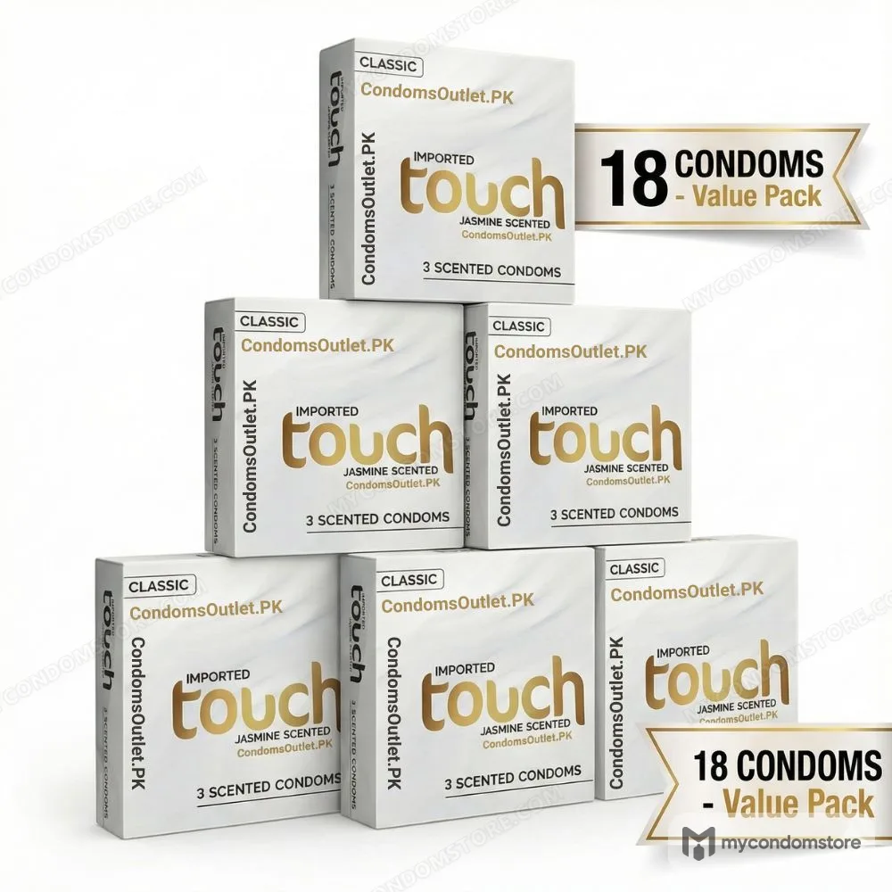 Touch Classic Condoms (18 Pack) – Jasmine Scented Mega Saver Bundle