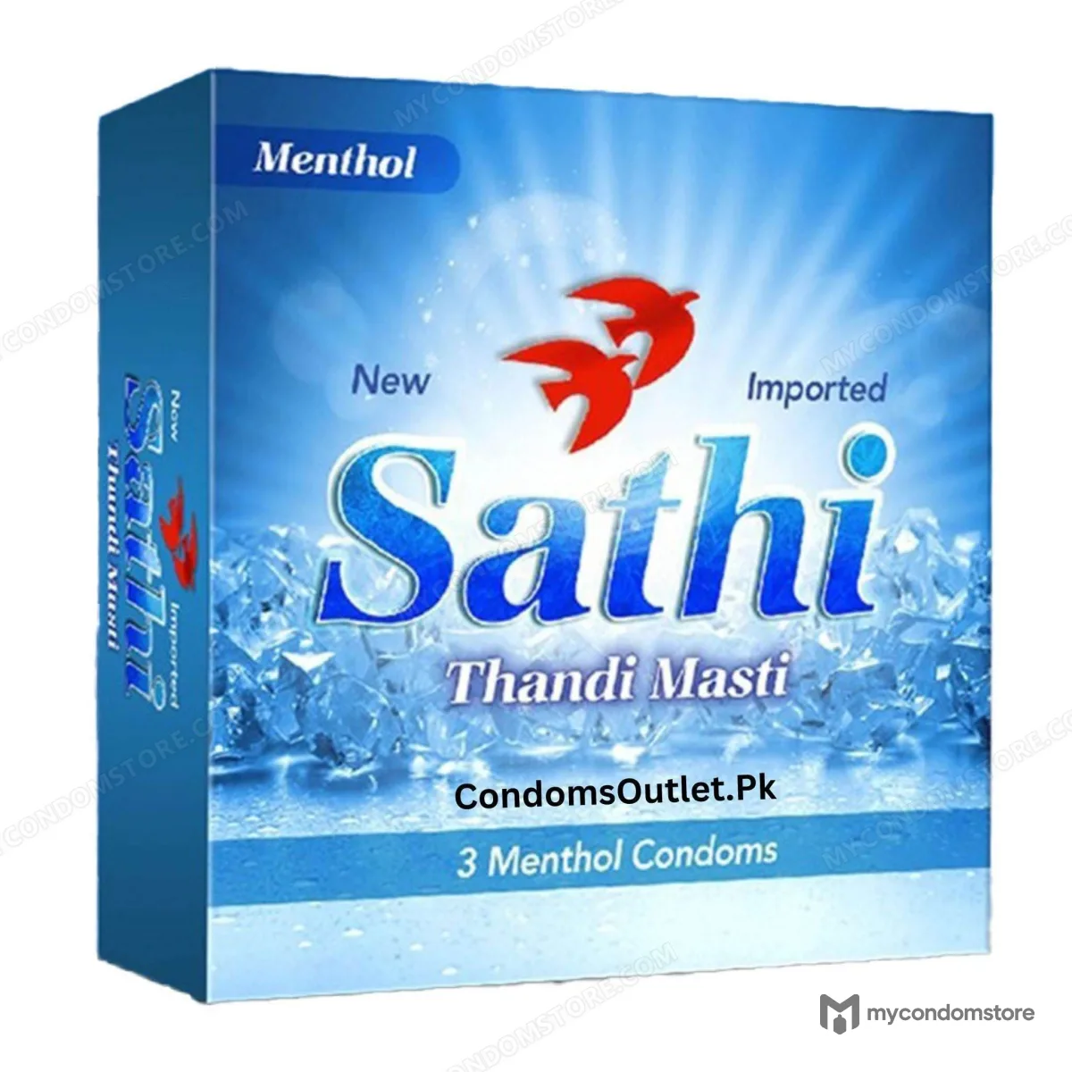 Sathi Menthol Condoms (3 Pack) – Refreshing Cooling Effect